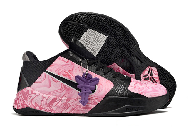 Men's Running Weapon Kobe 5 Pink/Black Shoes 091